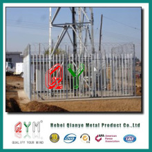 Qym-W D Type Decorative PVC Metal Palisade Fencing